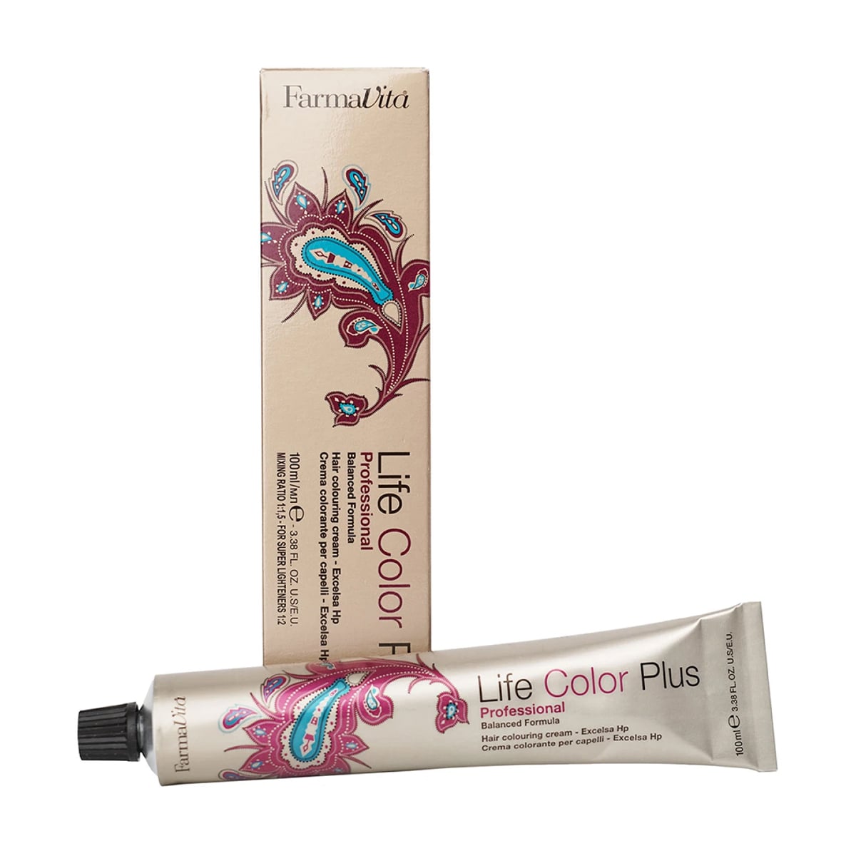 Уцінка! Перманентна крем-фарба для волосся FarmaVita Life Color Plus Hair Colouring Cream 6.12 Темний блондин попелясто-перламутровий, 100 мл